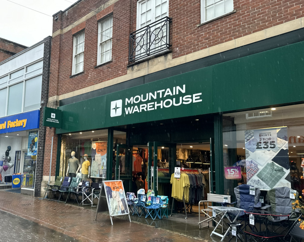 Macclesfield's Mountain Warehouse store, Mill Street. (Image - Macclesfield Nub News)