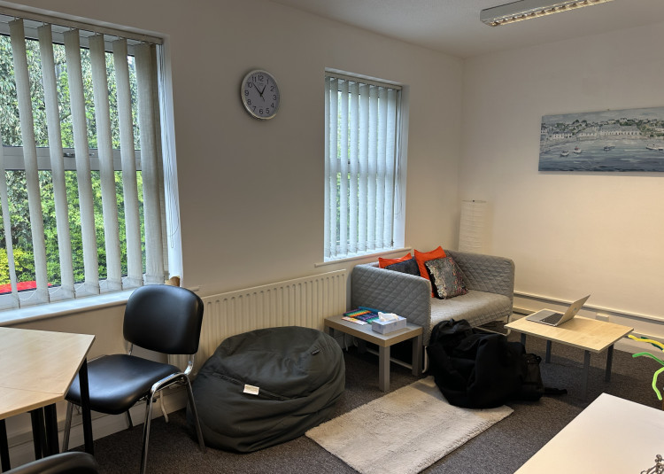 One of the cosy counselling rooms at Visyon, Crewe. (Image - Crewe Nub News) 