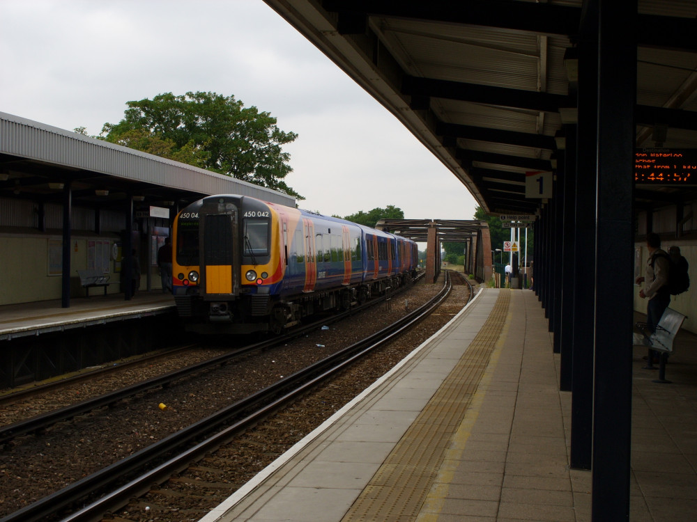 British Transport Police were called to Barnes Railway Station this morning and confirm one person has been left in hospital with stab injuries  (credit: Iridescenti).