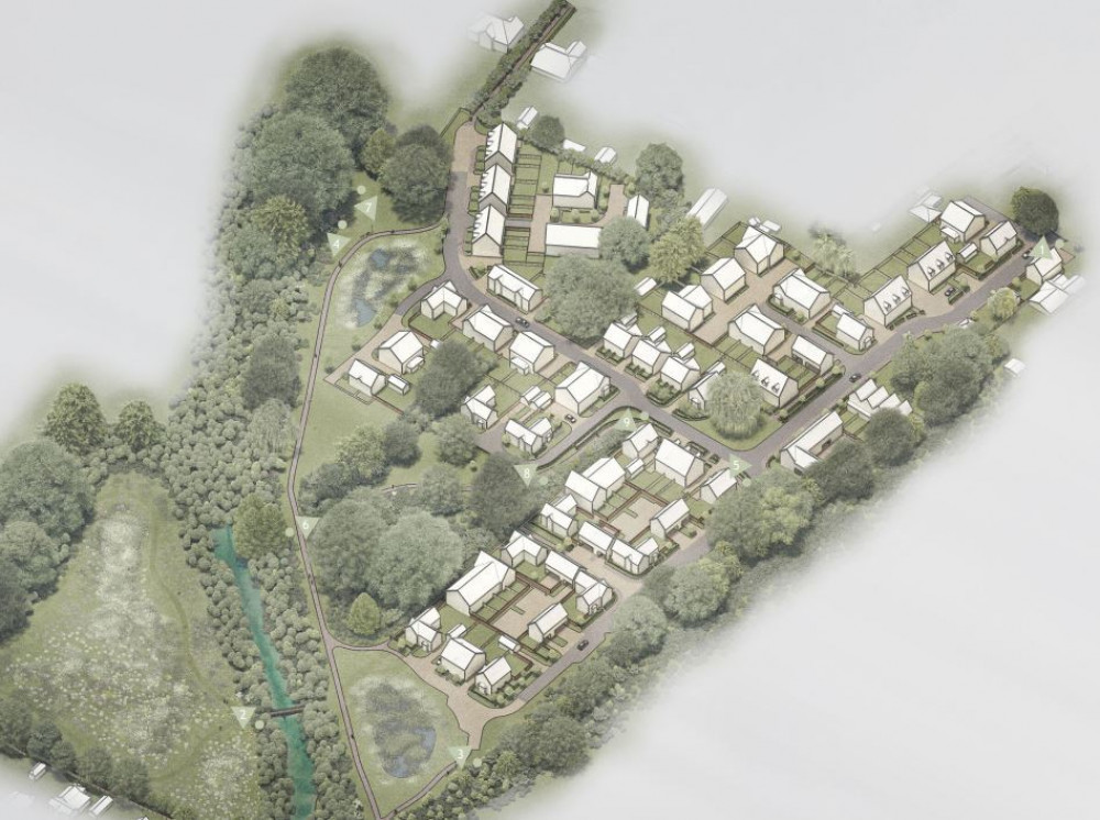 The proposed site layout