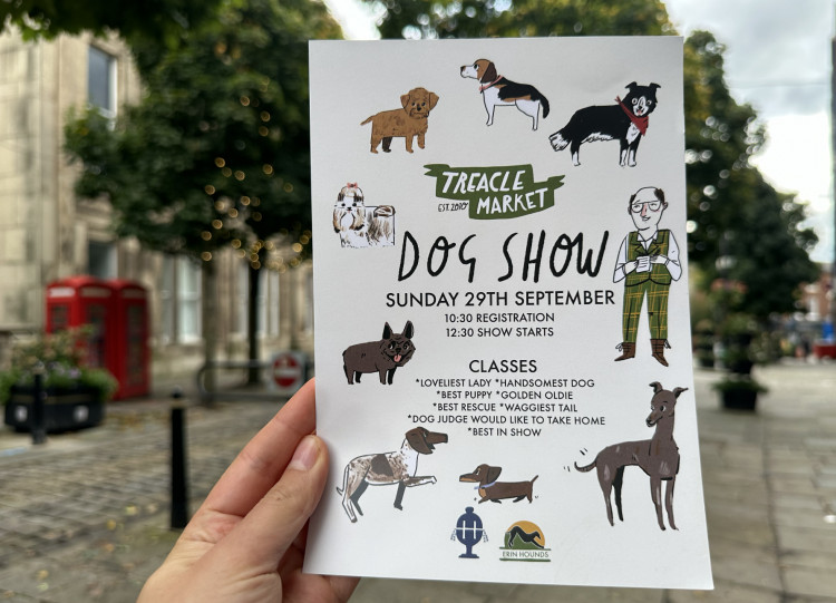 It is the Treacle Market Dog Show this weekend! And that is not the only good news in Treacleland. (Image - Macclesfield Nub News)