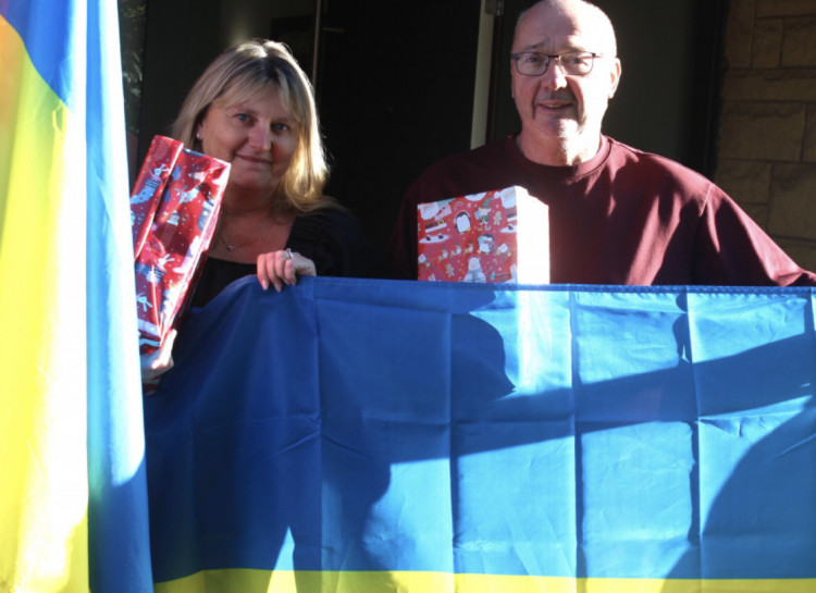 Jeanette and Craig Rice, of One Project Ukraine. (Image - Macclesfield Nub News)