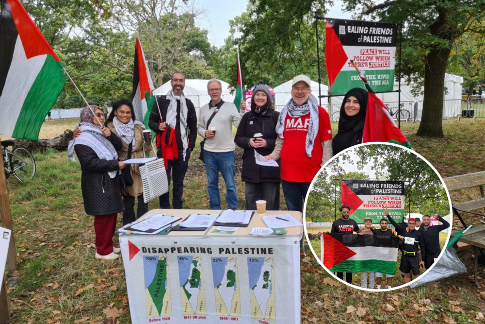 Members of Ealing Friends of Palestine participated in the 2024 Ealing Half Marathon to raise awareness about the restrictions on freedom of movement faced by Palestinians (credit: Ealing Friends of Palestine).