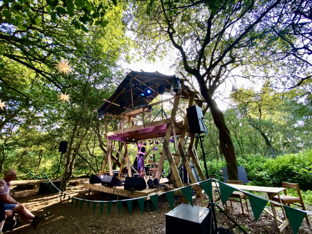 The Festival featured live music in the woods at Feanedock. Photos: Ashby Nub News