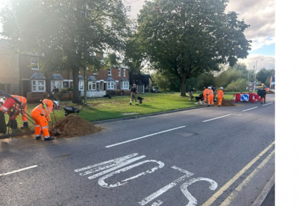 Highways crews are continuing to offer support to residents and also repaired a man-hole cover that has been damaged by the flooding. 