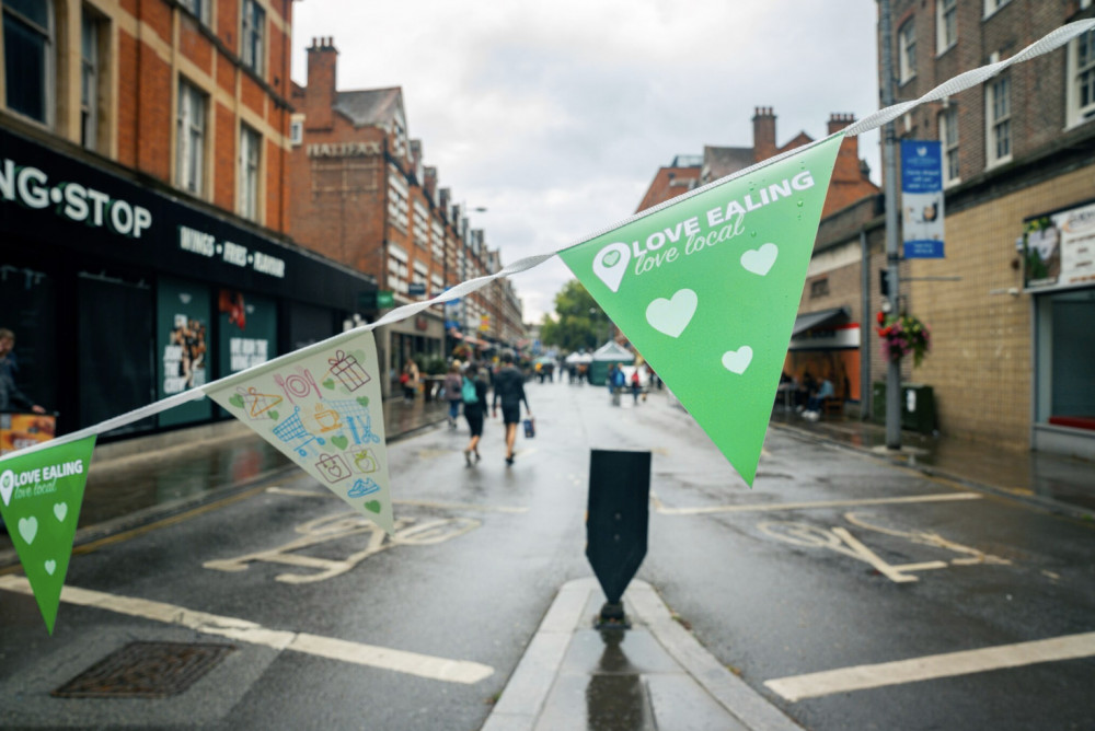 Ealing Council marks World Car Free Day with stalls from local shops and activities on Bond Street (credit: Ealing Council).