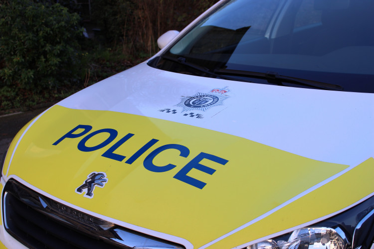 A Cheshire Police car in Bollington, Macclesfield. (Image - Macclesfield Nub News)