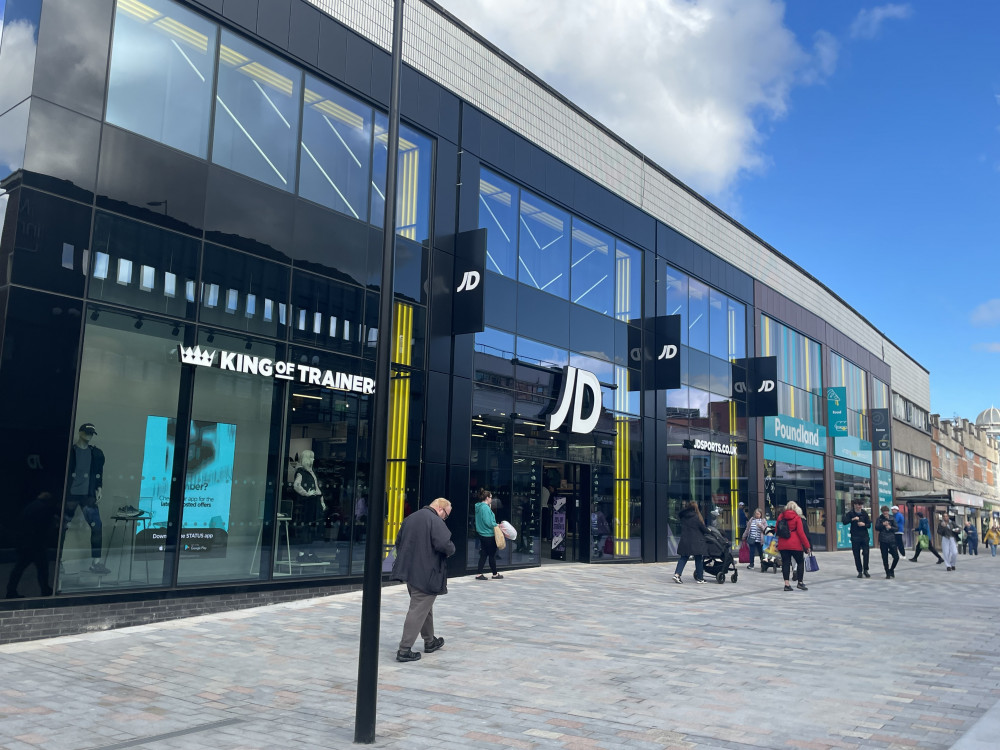 Stockport town centre's new JD store in the Merseyway shopping centre is now open as of Thursday 3 October 2024 (Image - Alasdair Perry)