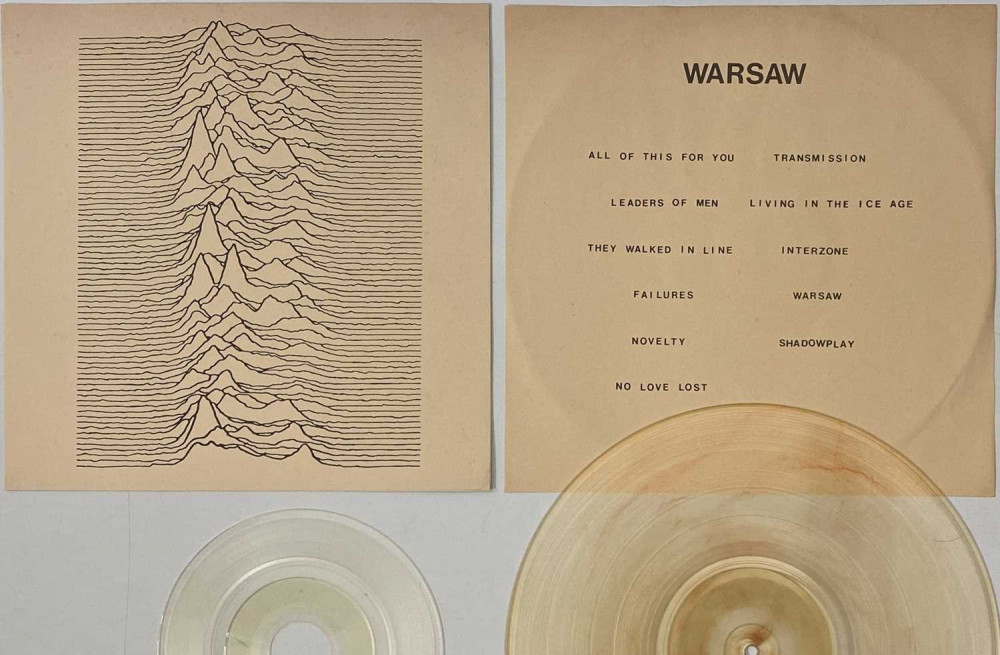 JOY DIVISION FANS: An 1981 test pressing of their never-officially released first-attempt at a debut, 'Warsaw', is up for sale. (Image - Omega Auctions)