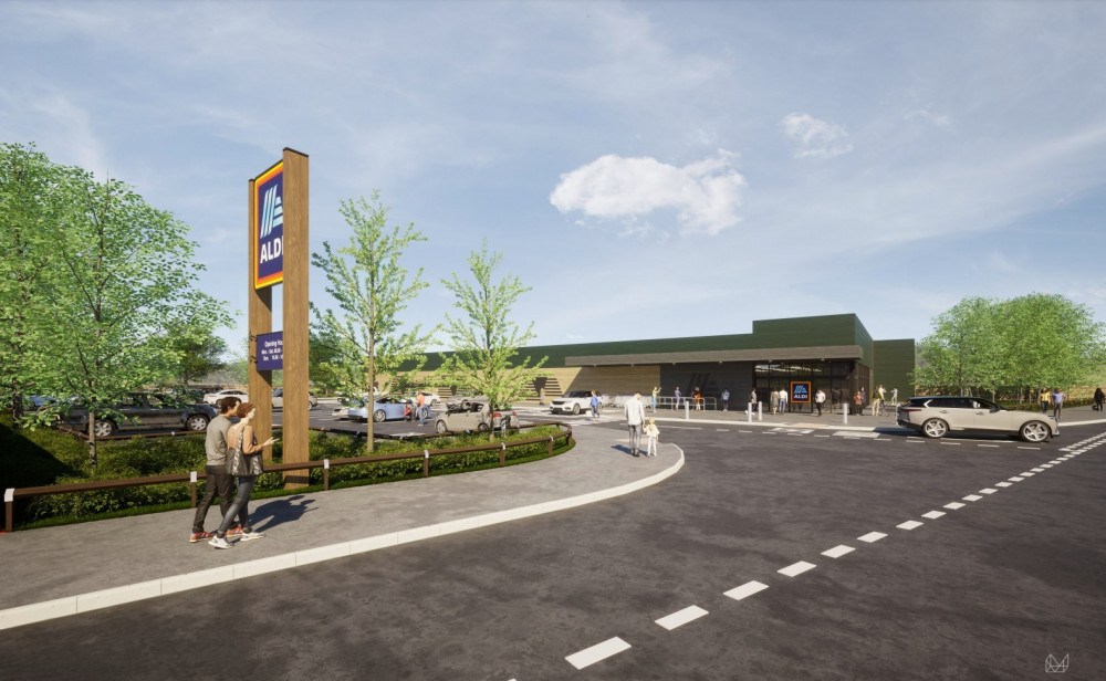 Aldi's most recent application for a store in Balsall Common was submitted in December 2021 (image via planning application)