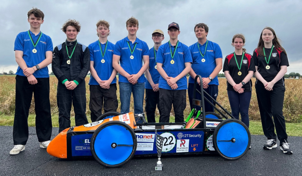 Harington School's Team hope to take the win at the Greenpower International Final (Photo: Harington School)