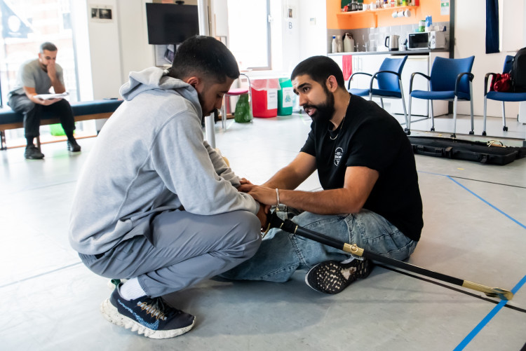 Usaamah Ibraheem (left) and Maanuv Thiara (right) who will star in OT's latest production, Guards at the Taj (credit: Lidia Crisafulli).