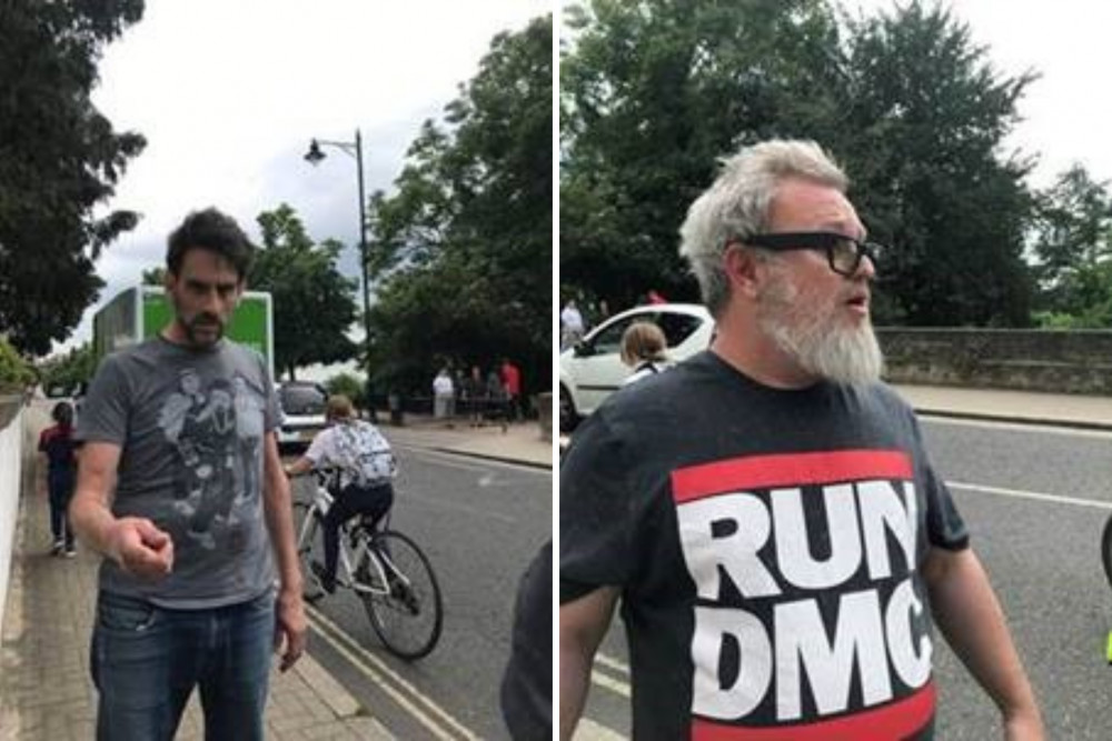 Have you seen these two men? The Met Police want to talk to them after an alleged assault in Richmond (credit: @MPSRichmond/X).