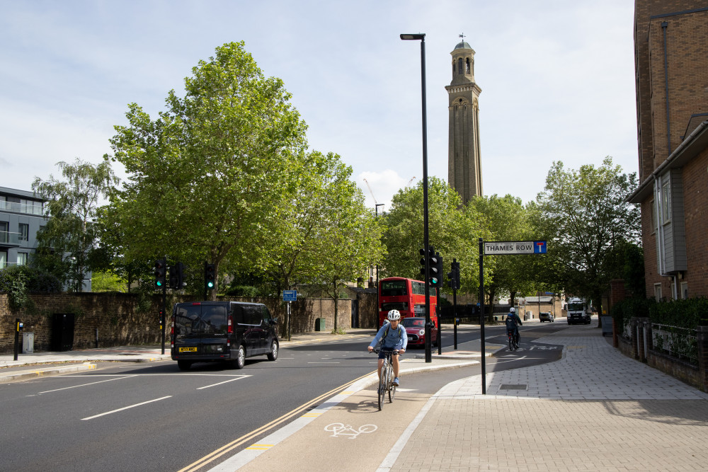 TfL's Cycleway 9 from Brentford to Kew Bridge (credit: TfL).