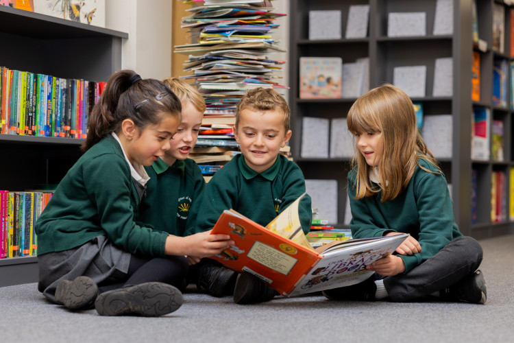 The children now have a 'Fab' new library at Ashby Hill Top Primary School. Photos by Darren Cresswell Photography