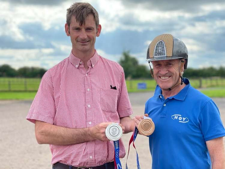 Dr Alex Knott with Olympic medallist Andrew Hoy