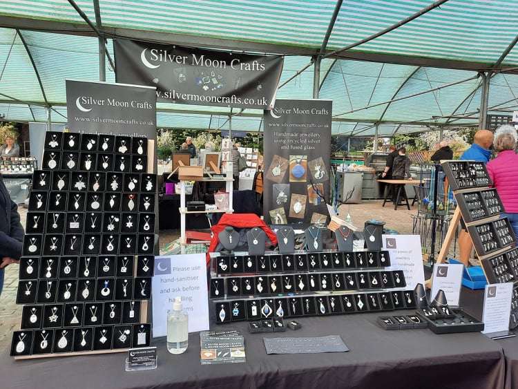Silver Moon selling silver and clay handcrafted jewellery