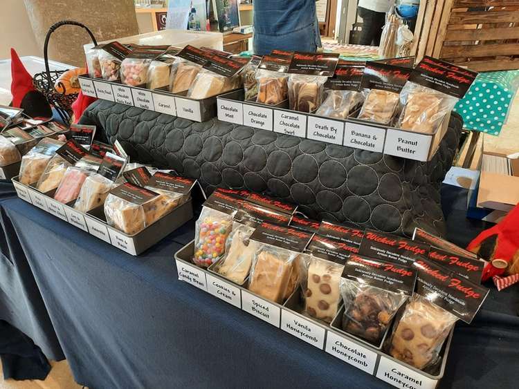 An array of temptations at Wicked Fudge, Rutland Food and Drink Festival