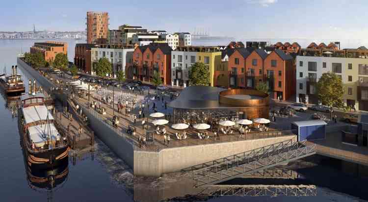 CGI of proposed new development at Navyard Quay - Picture credit Navyard