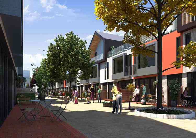 Shops, cafes bars and shops are part of the plan - Picture credit Navyard CGI