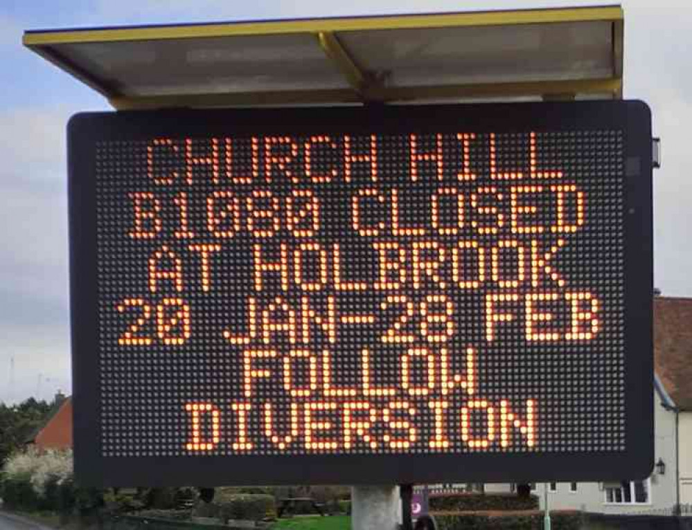 Road closures in Holbrook extended