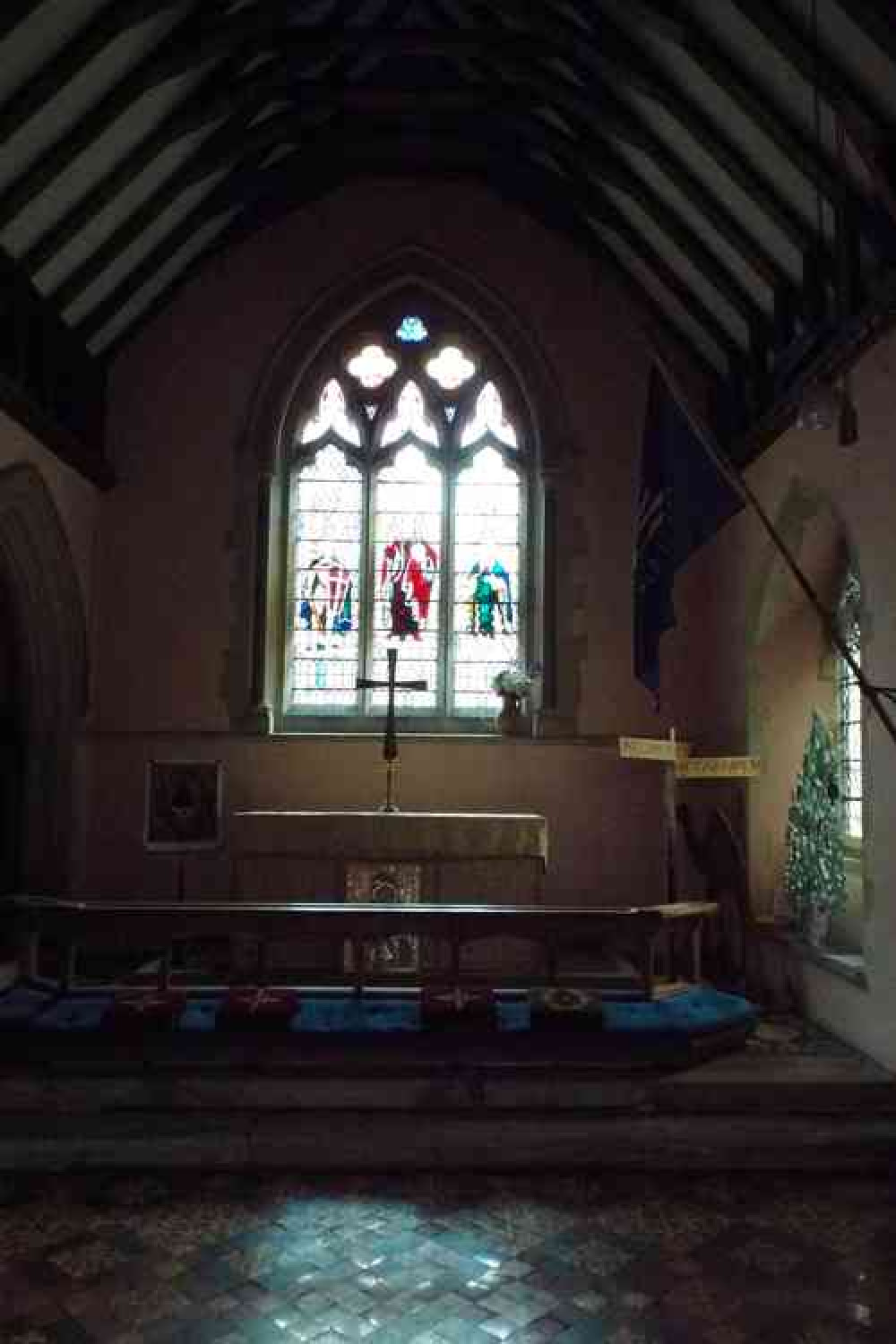 The inside of Woolverstone Church