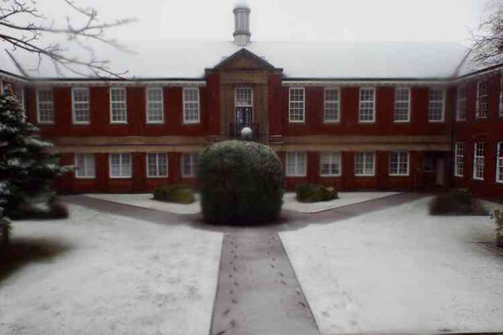 Shotley School House in the snow