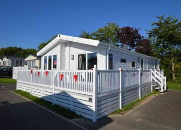 The £220,000 valued two bed park homes