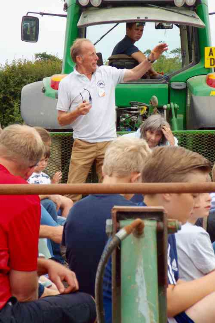 Peninsula farmer Geoff Mayhew during an open farm day