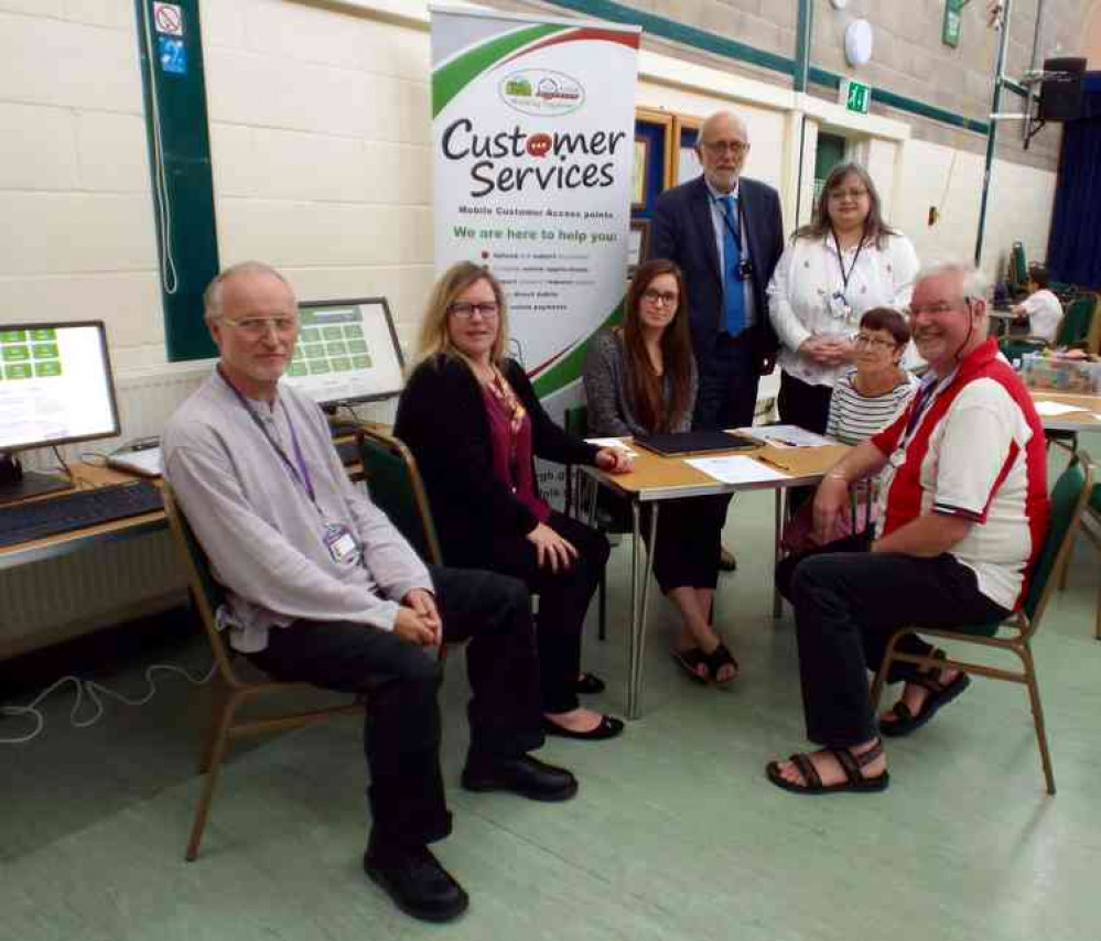 Babergh's customer service pop up at Shotley library