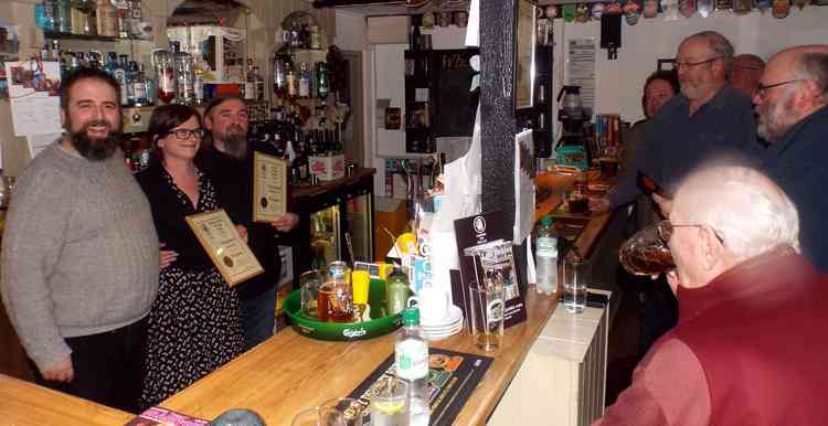 Pub of the year, Wheatsheaf at Tattingstone