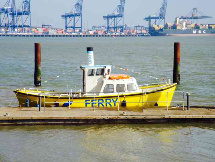 Ferry operates between Shotley, Harwich and Felixstowe