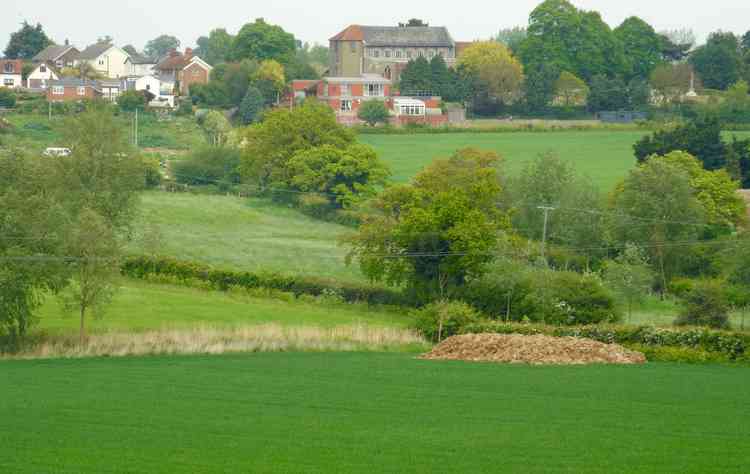 Walkers enjoying the Shotley scenery