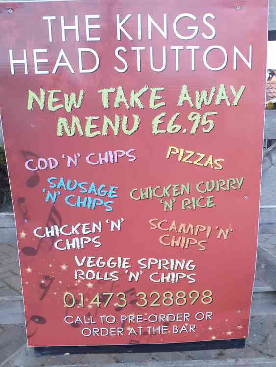 Takeaway sign