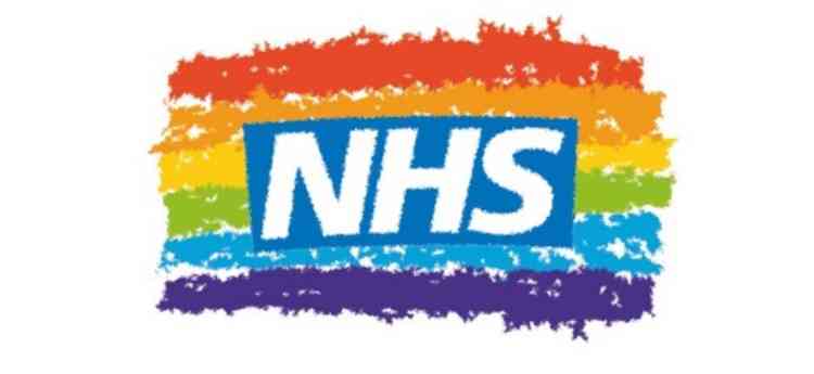 NHS with rainbow logo