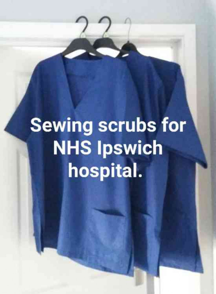 Sew Scrubs For Ipswich Hospital facebook group prompted action