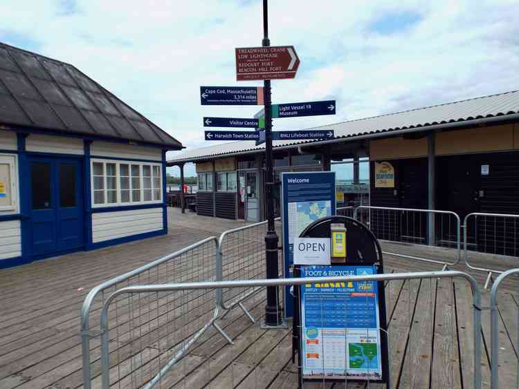 Toilets open opposite Harwich pier