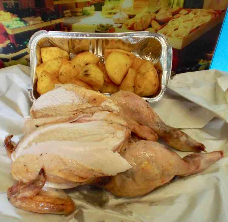 Mouth-watering spit-roast chicken from the Bristol Arms