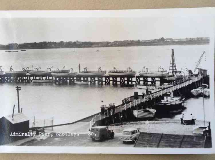 Sea cadets used to use whalers and cutters at HMS Ganges' Admiralty pier.