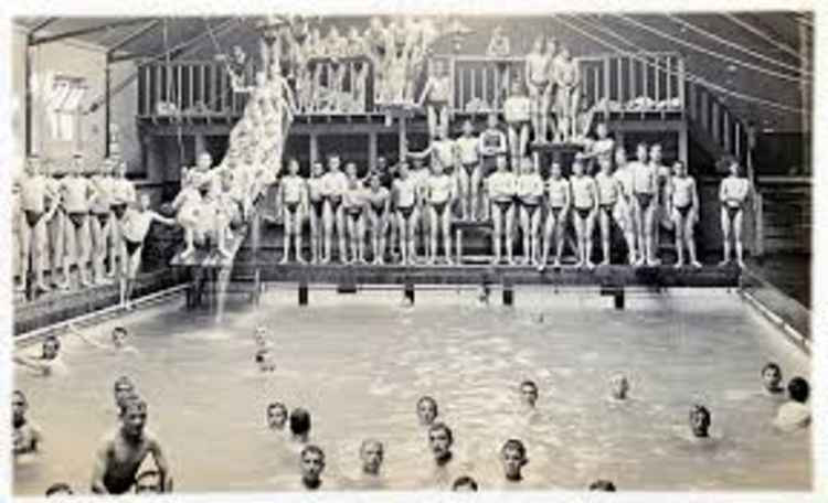 HMS Ganges pool in its heyday