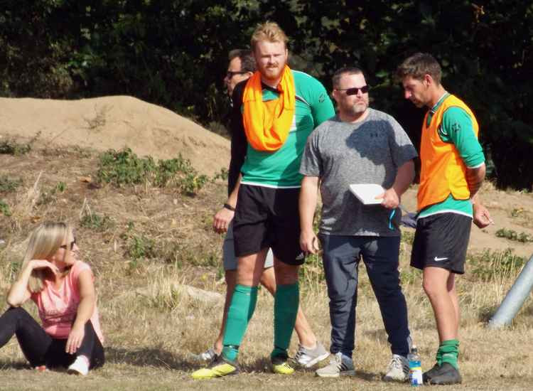 Marc Rowland (in sunglasses) has an inclusive managerial stye for Shotley Rose