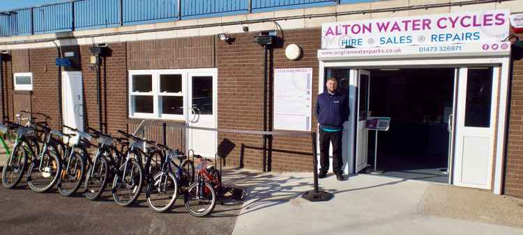 Dean Battiste, manager at new Alton Water Cycle centre home