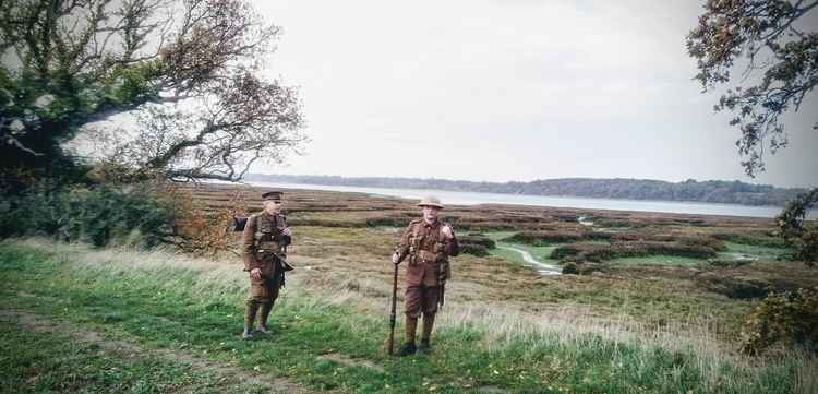 Toby Bourne completed march in full WW1 kit