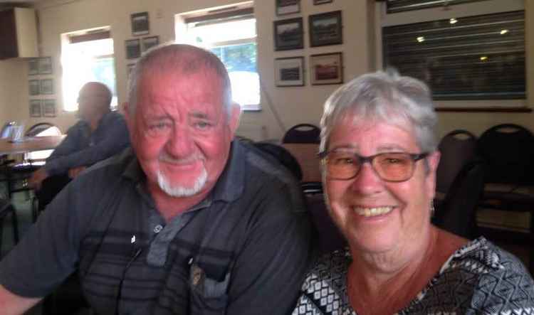 Proud grandparents Glenn and Sylvia Elliot
