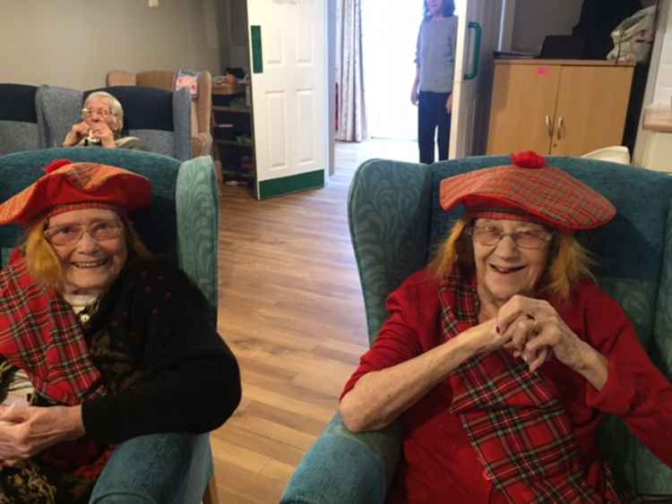 Hazel and Doreen mark Burns Night