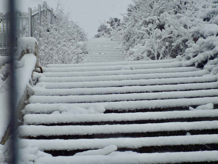 Infamous Faith, Hope and Charity steps at Ganges site