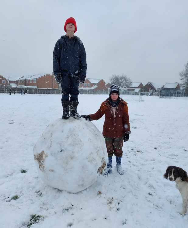 Now that's a snowball (Picture credit - Rachel Jarrett)