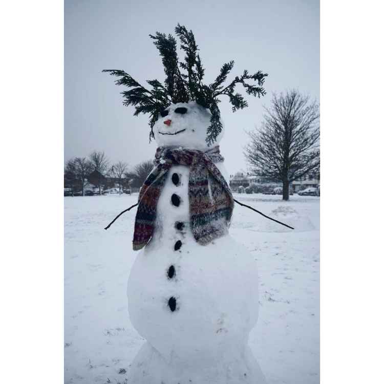 Punky the wild haired snowman ((Picture credit - Jack Ford)
