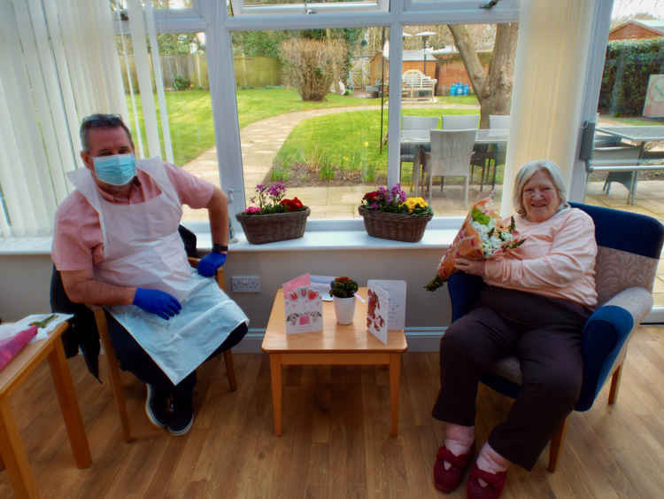 Peter Lenney and mum Rosemary at Spring Lodge