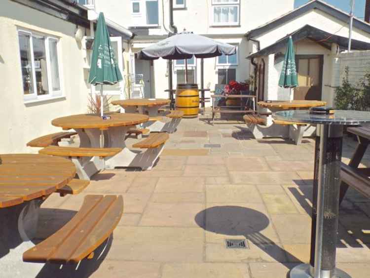 Shotley Rose's patio area